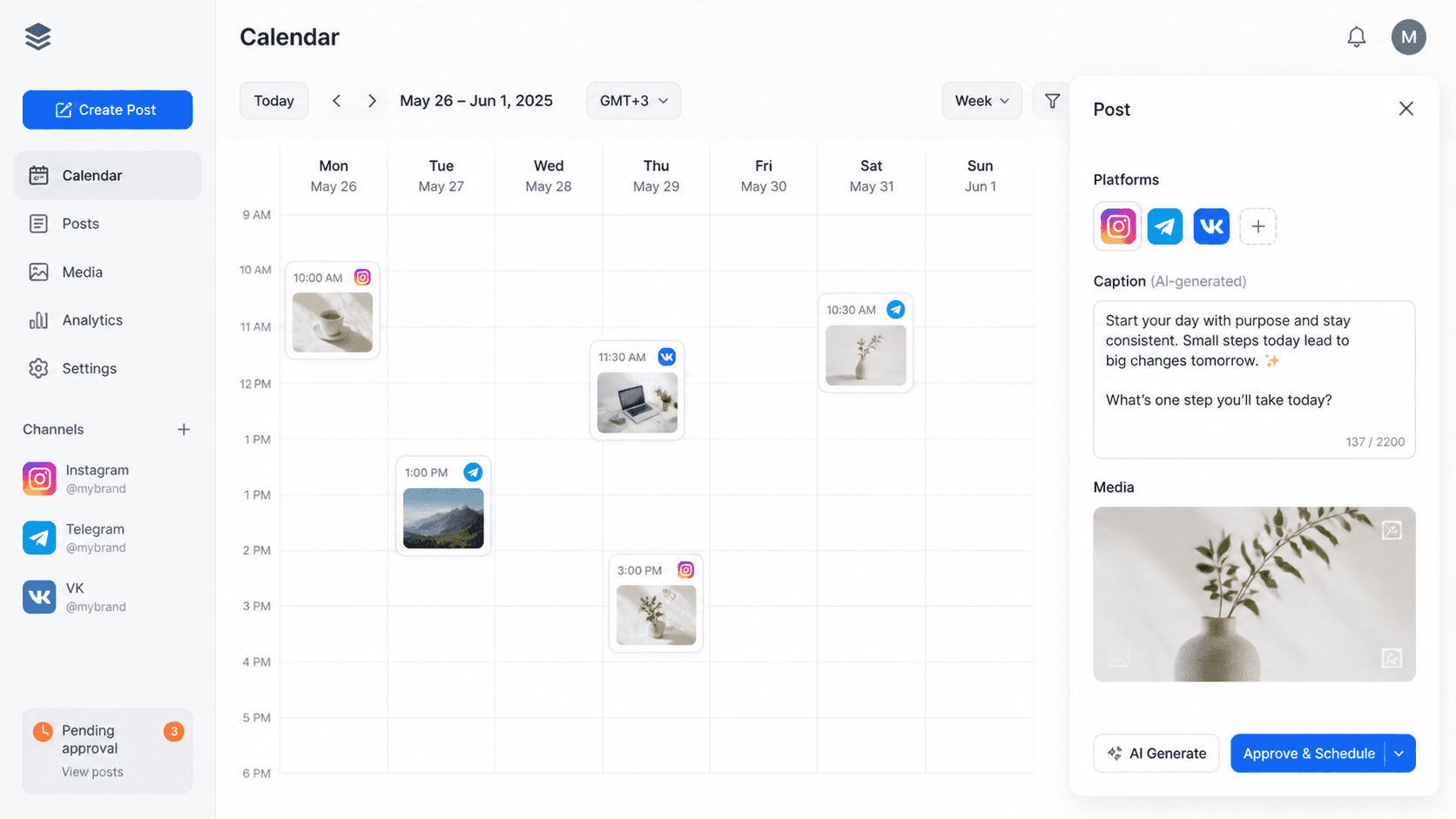 AI Social Media Management, contenido y publicación automatizados