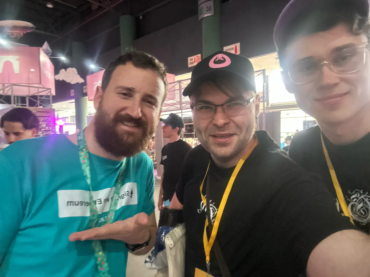 At the Ethereum identity booth