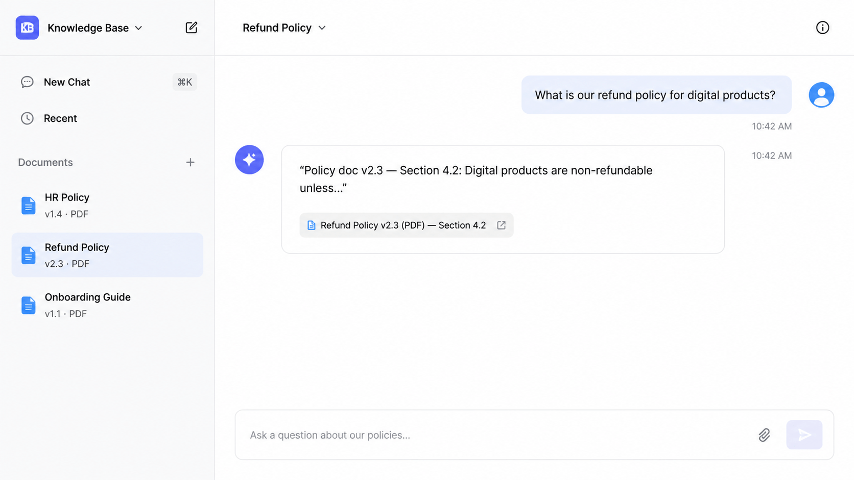 AI Knowledge Base Agent